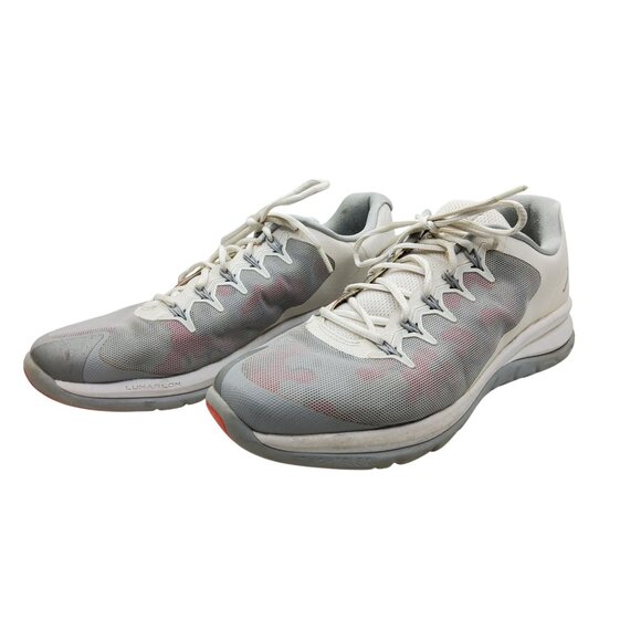 Nike Air Lunarlon Mens Flight 23 Leather and Mesh Sneakers. main image 4